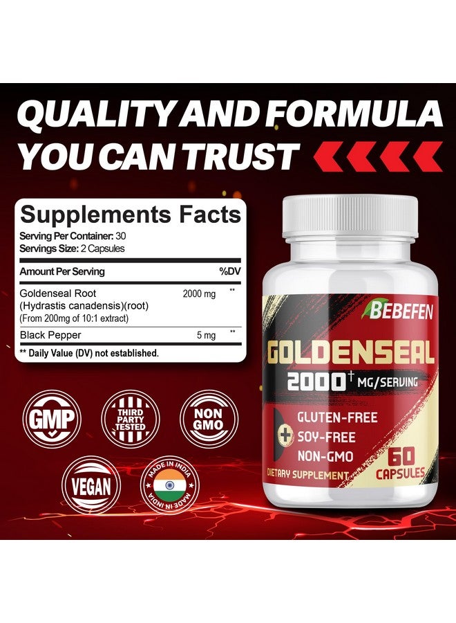 BEBEFEN كبسولات جذر الذهب BEBEFEN 2000 ملغ | مكمل عشبي تقليدي | مستخلص مركز | نباتي، غير معدل وراثيًا - Image 2