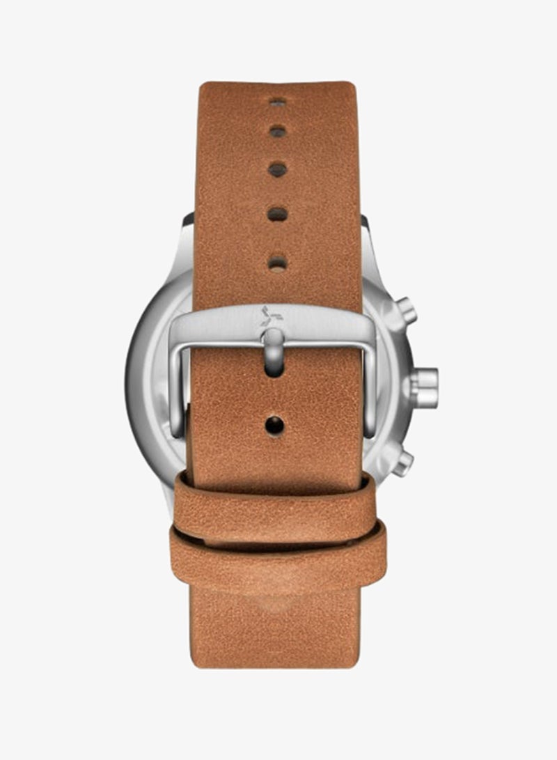 TORNADO Men's Watch, Multi Function Display and Leather Strap - T24108-SLEI - Image 3