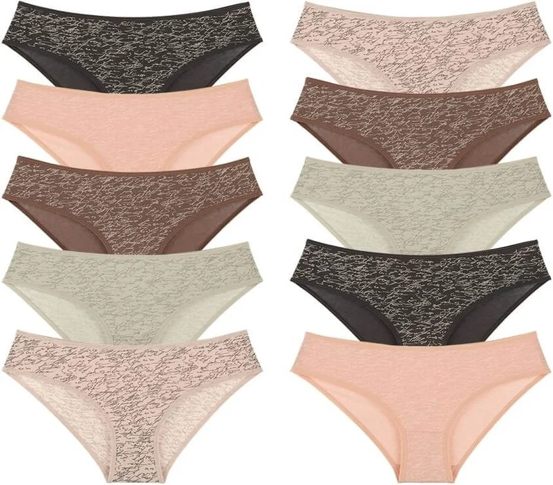 دونيلا 10-Piece Colorful Young Girls' Panties - 511108