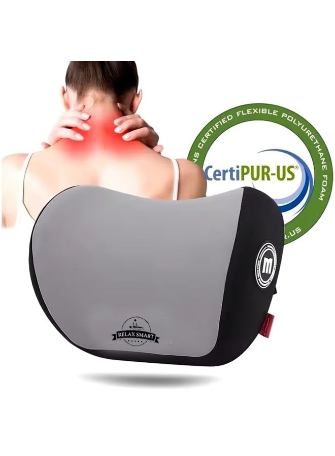 ريلاكس سمارت وسادة رقبة مريحة من الميموري فوم لمقعد السيارة – وسادة دعم للرأس والرقبة بتصميم مريح مع حزام قابل للتعديل لتخفيف آلام الرقبة والإجهاد أثناء القيادة - Image 3