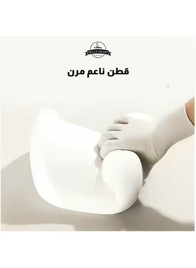 ريلاكس سمارت وسادة رقبة مريحة من الميموري فوم لمقعد السيارة – وسادة دعم للرأس والرقبة بتصميم مريح مع حزام قابل للتعديل لتخفيف آلام الرقبة والإجهاد أثناء القيادة - Image 5