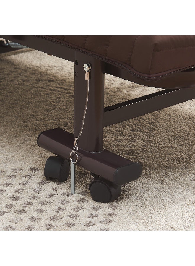 Home Box سرير معدني قابل للطي قابل للتعديل للبالغين - بني - Image 2