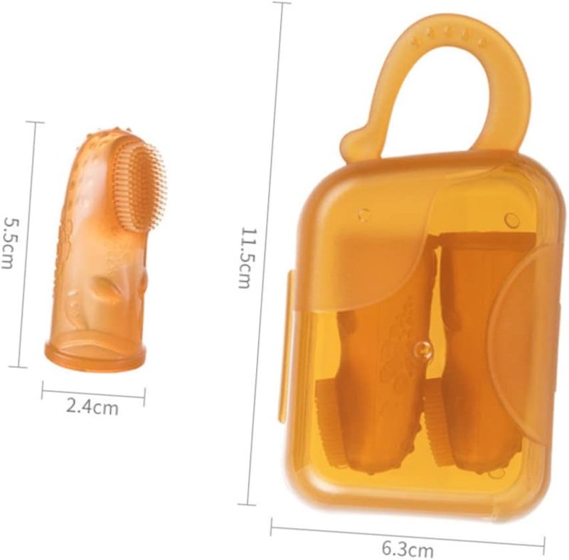 Silicone Finger Toothbrush For Toddlers Teething Relief And Gum Massage Boys Girls - Image 3