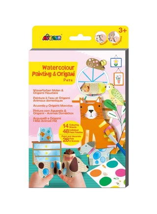 Painting & Origami Pets Watercolor