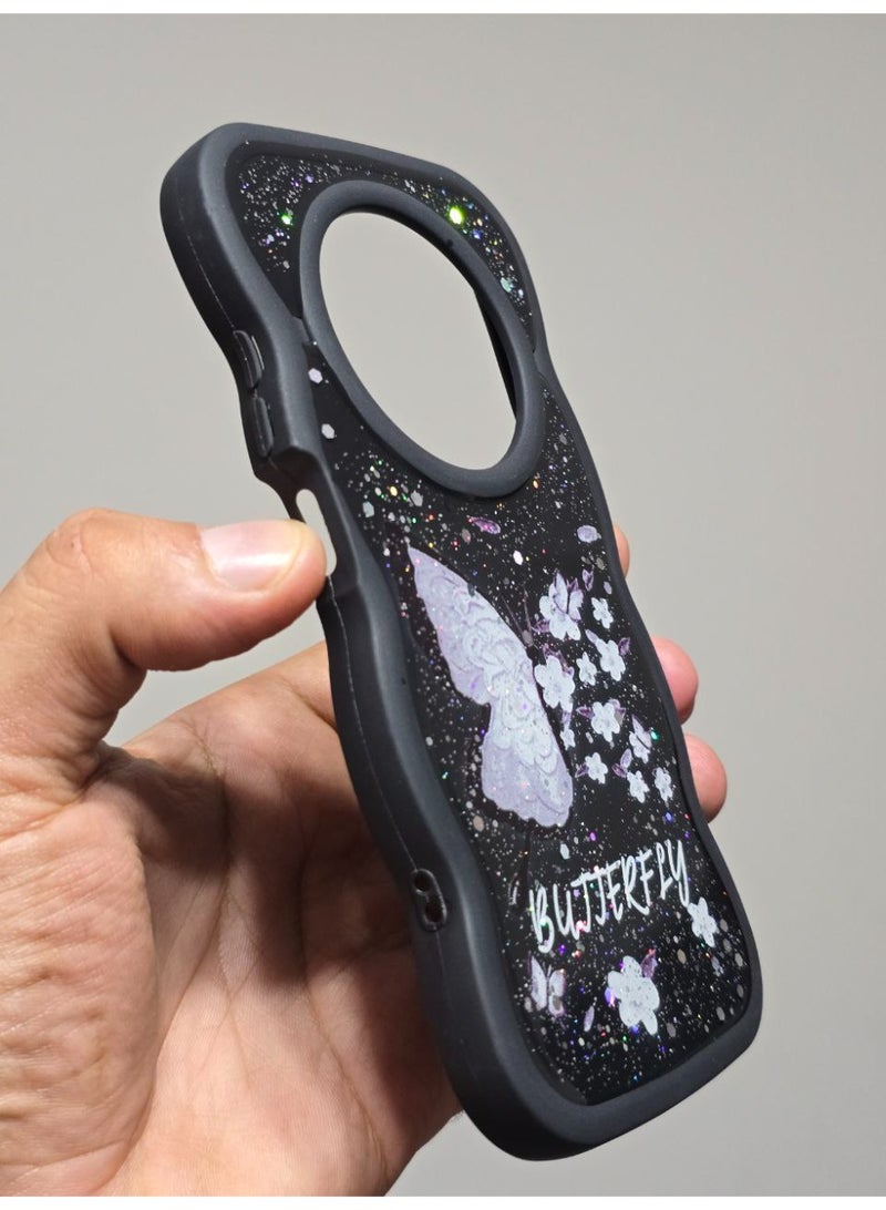 Butterfly Print Back Cover Compatible With Phone Oppo Reno 12F - Image 2