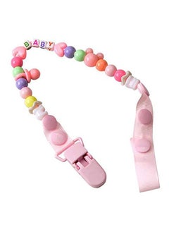 BLOOMING TIME Baby Beads Chain Rope Anti-Drop Pacifier Clip Teether Nipple Holder  - Image 1