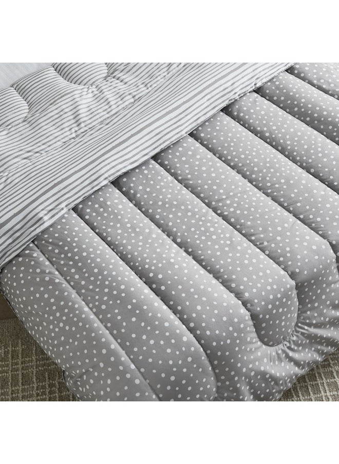Home Box Ontario 2-Piece Clove Printed Microfiber Twin Comforter Set 220 x 160 cm  - Image 3