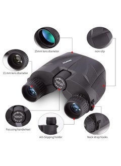 Generic Binoculars for Children and Adults, 10 x 25 Mini Compact Binoculars with Low Light Night Vision for Bird Watching, Concerts, Hunting and Sports Games  - Image 5