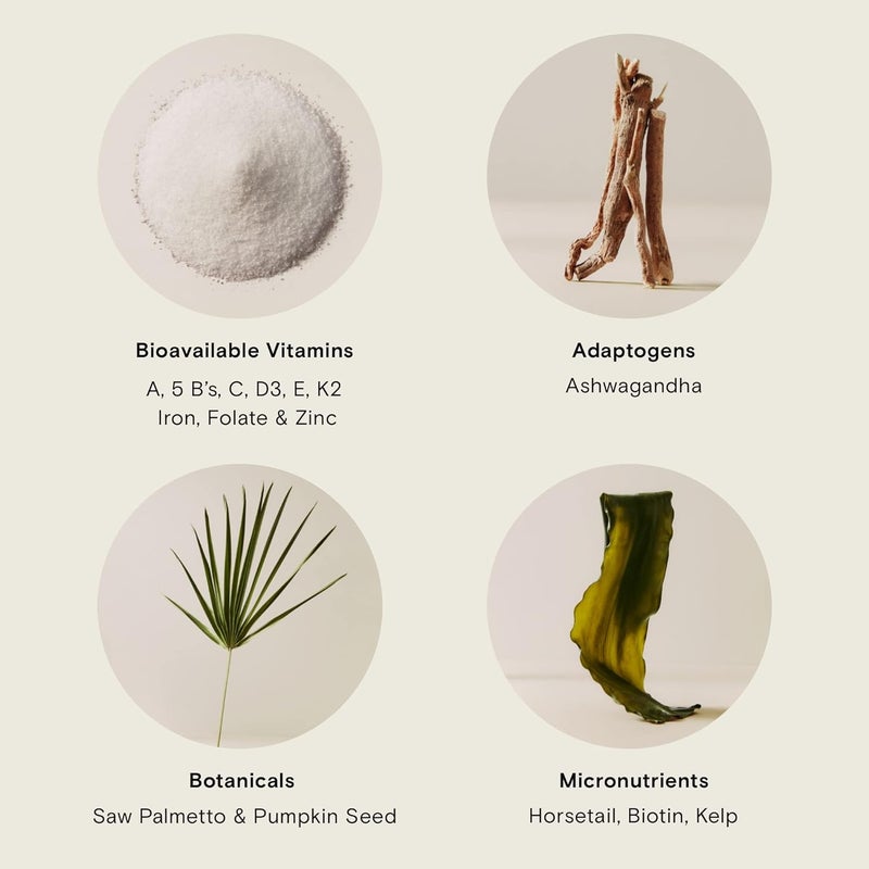 Moon Juice  SuperHair  Bottle 120 Capsules  Hair Growth Vitamins  Multivitamins  Organic Ashwagandha  Reusable Glass Bottle  3rd Party Tested  100 Traceable  Vegan Gluten Free Non GMO - Image 3