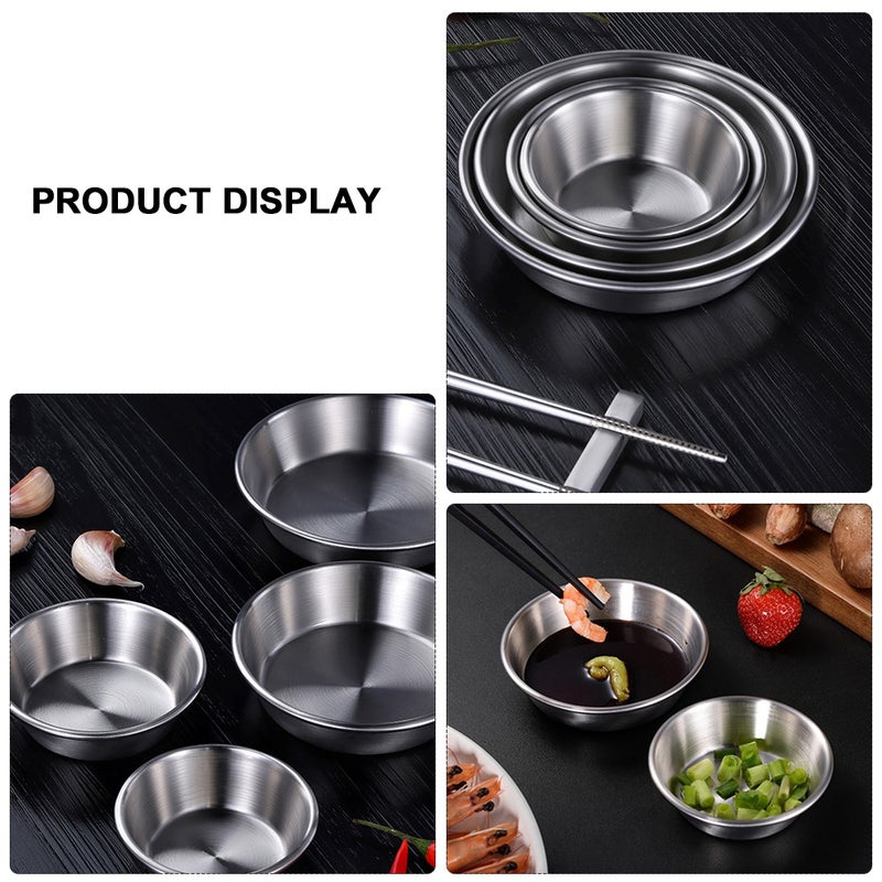 4Pcs Seasoning Dishes Sauce Dipping Bowls Household Seasoning Dishes for Kitchen - Image 5