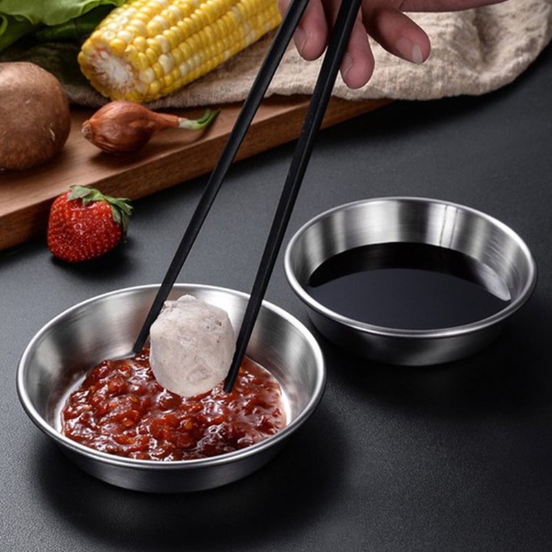 4Pcs Seasoning Dishes Sauce Dipping Bowls Household Seasoning Dishes for Kitchen - Image 1
