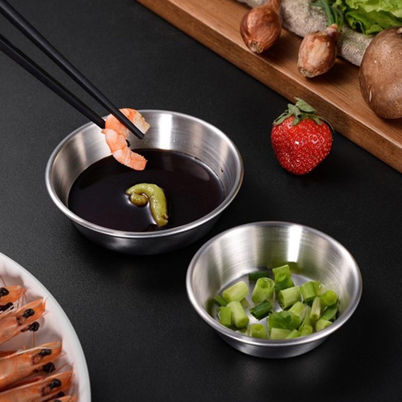 4Pcs Seasoning Dishes Sauce Dipping Bowls Household Seasoning Dishes for Kitchen - Image 2