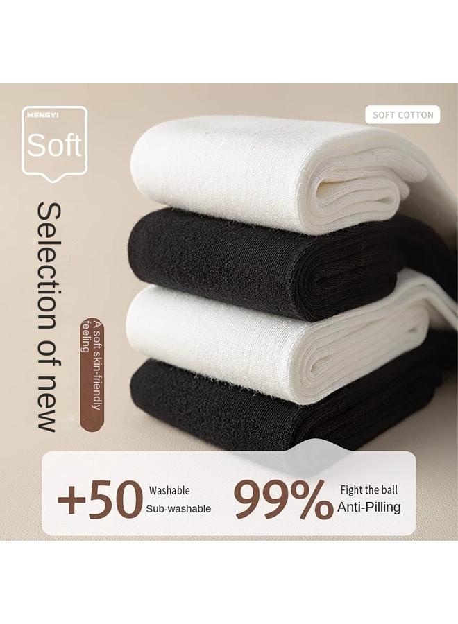 Bluejw White Calf Socks Over The Knee Socks Women's Autumn And Winter Collocation Boots Slimming Cotton Spring And Autumn High Barrel Pressure Socks  - Image 3