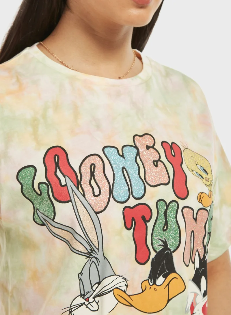 SP Characters Looney Tunes Printed T-Shirt