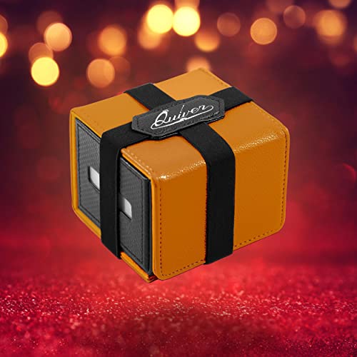 Quiver Time Orange Citadel Deck Block for Magic the Gathering Cards TCG 100 Premium Commander Deck Box MTG Deck Box for Cards Dice Tokens Custom Divider Magnetic Closure - Image 5