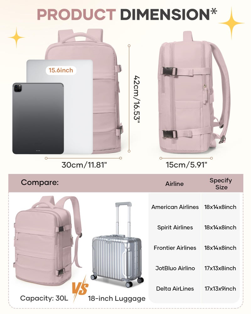 coofay Travel Backpack For Women Men Airline Approved Carry On Backpack Flight Approved Waterproof Sports Backpack Casual Daypack Small Hiking Backpacks - Image 4