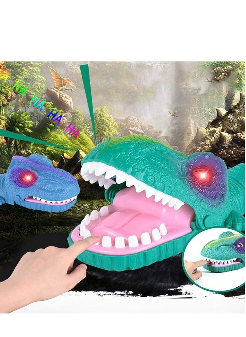 Generic - Dinosaur Dentist Game, Classic Bite Finger Game Dino Toy Funny Family Party Tabletop Board with LED Light and Sound - Image 1
