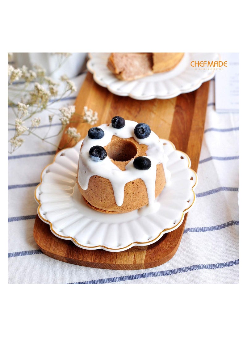 chefmade Mini Angel Food Pan Set 3.5 Inch 4Pcs - Image 3