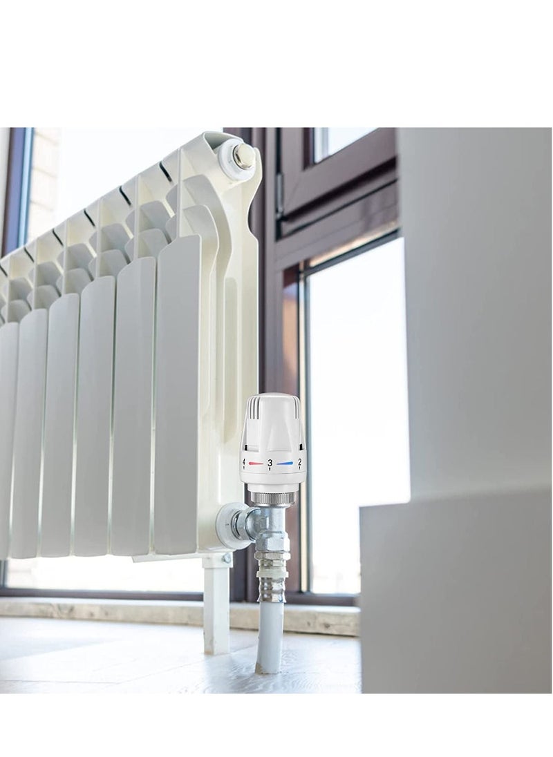 Excefore Thermostatic Radiator Valve, 2 Pcs TRV M30x1.5 Smart Head, Valve Heating System Temperature Control Heads for Home Office  - Image 4