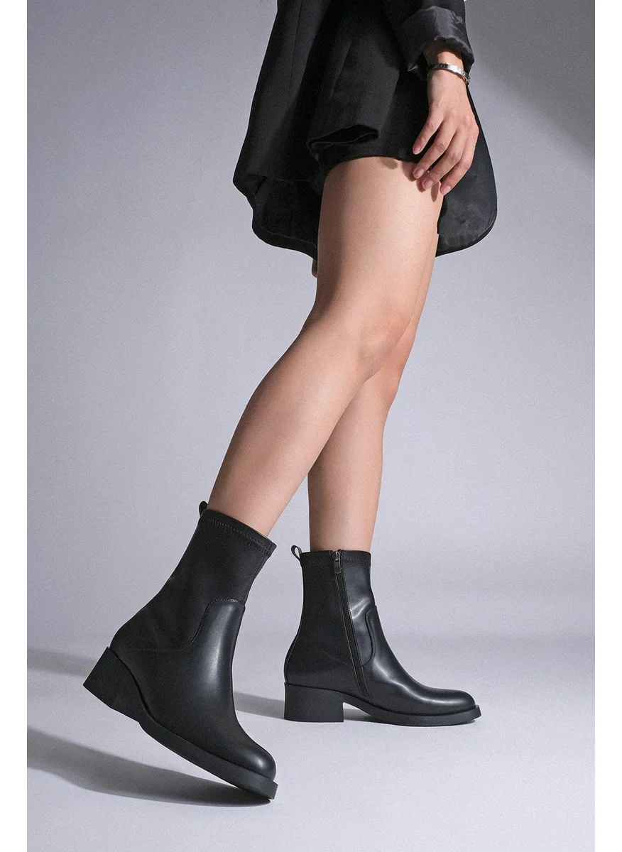 مارجين Women's Zippered Casual Boots Befor