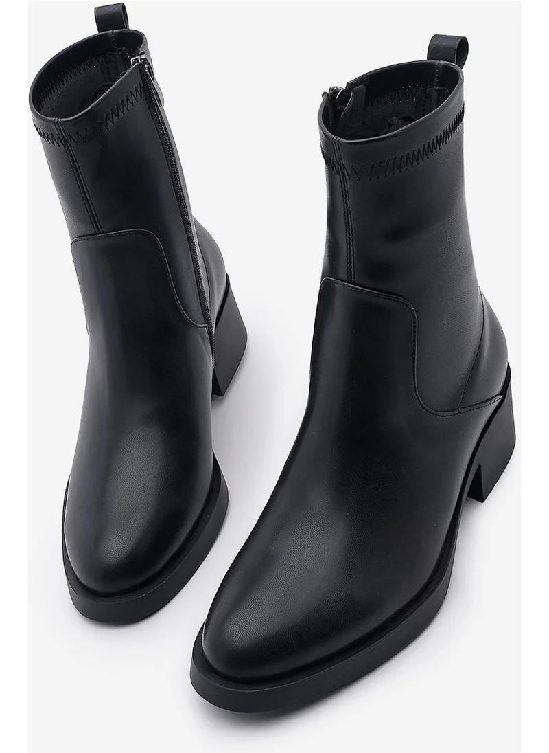 مارجين Women's Zippered Casual Boots Befor