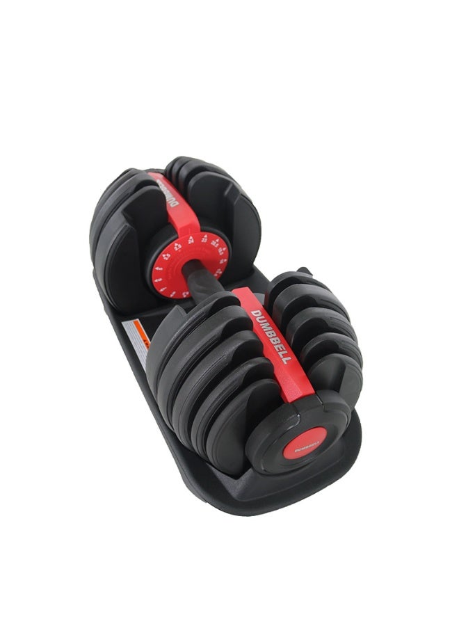 دمبل مزدوج قابل للتعديل، معدات تدريب شاملة احترافية للصالة الرياضية المنزلية، مقبض مانع للانزلاق، مقاوم للصدأ - Image 1