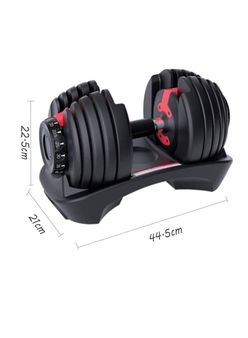 دمبل مزدوج قابل للتعديل، معدات تدريب شاملة احترافية للصالة الرياضية المنزلية، مقبض مانع للانزلاق، مقاوم للصدأ - Image 2