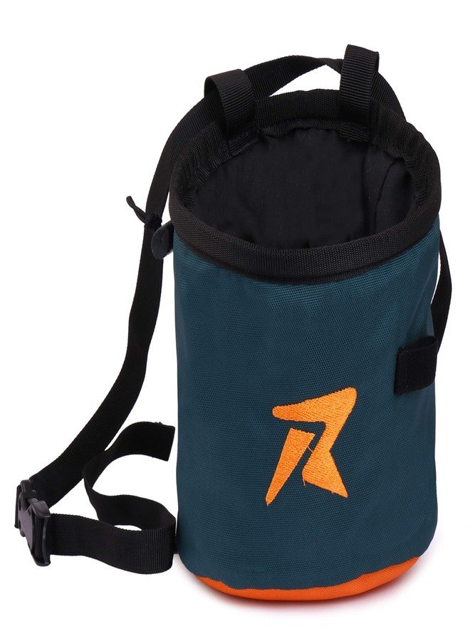 Rocksport Rock Climbing Chalk Bag with Belt and Zipper Pocket, Waterproof Nylon Designed for Both Indoor and Outdoor Climbing (Color May Vary) - Image 2