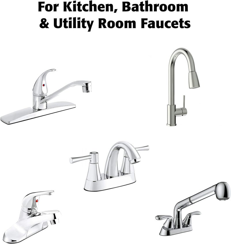 Plumb Pak PP23808 EZ Faucet Supply Tube - 30 Inch Stainless Steel, 3/8 X 1/2 In Compression X FIP - Image 4