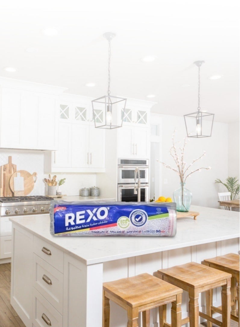 REXO Colorful Tablecloths 50 Tablecloths One Roll - Image 2