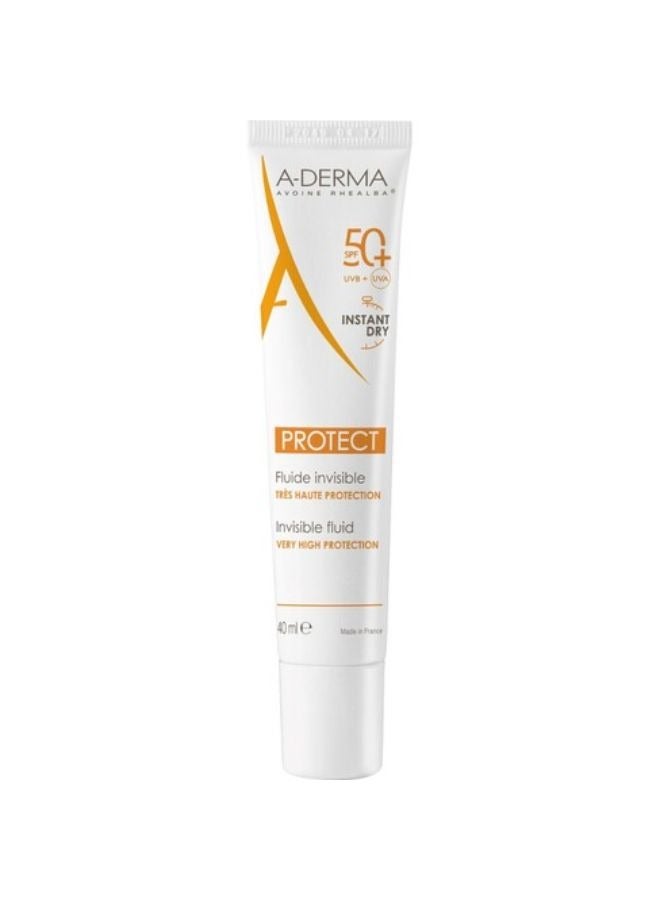 A-DERMA PROTECT FLUID FACE SPF50 NORMAL TO COMBINATION SKIN 40ML 
