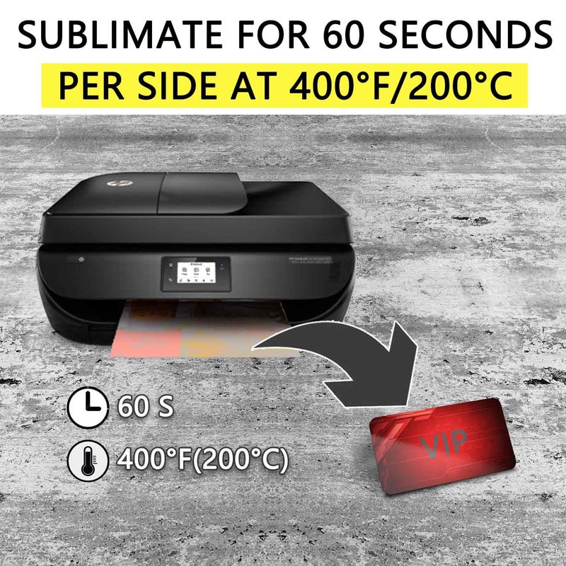 Knypeth 50 Pcs Sublimation Business Cards Blanks,Can Transfer Any Picture and Text in the Computer on them.86 x 54 mm(0.24mm Thickness) - Image 5
