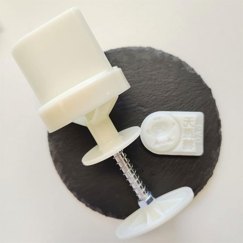 Sugar Free Bean Curd Cookie Stamps Snowflake Bean Doll Mold Hand Press Tool - Image 4