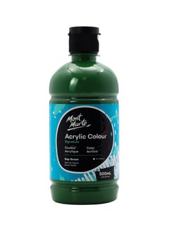 Mont Marte Signature Acrylic Colour 500ml Content Sap Green  - Image 1