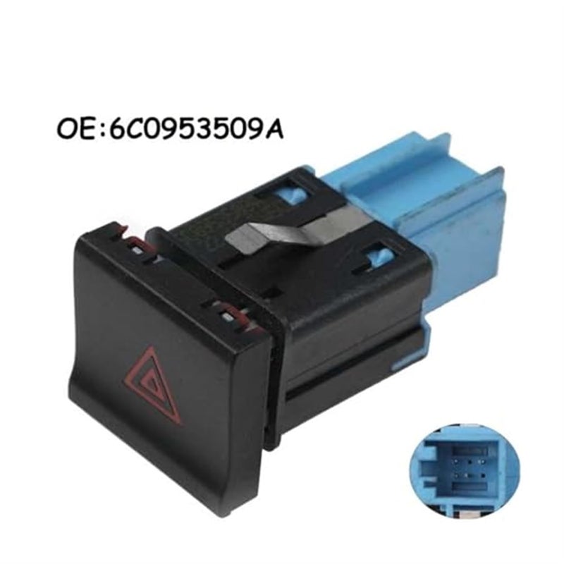 Wivplex Hazard Warning Light Push Button for Volkswagen POLO 2014-2017 - Image 2