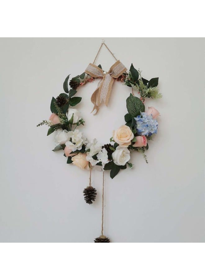 LULARINE 2 Pack 14 Inch Large Metal Floral Hoop Wreath Macrame Gold Hoop Rings for Making Wedding Wreath Decor and DIY Dream Catcher Wall Hanging Crafts - Image 4