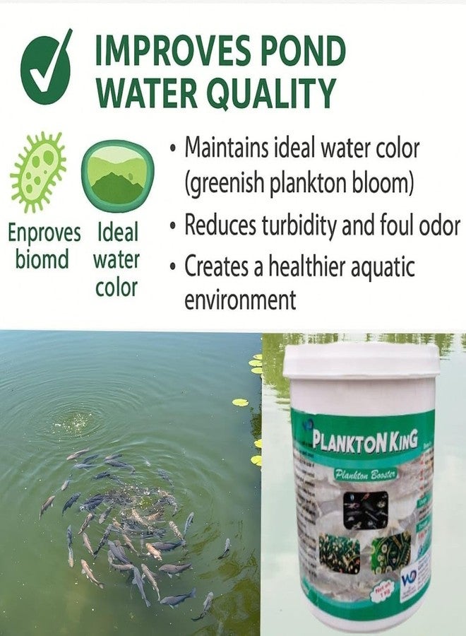 WD DE TOX Plankton King مُعزز نمو العوالق لأحواض الأسماك والبحيرات | سماد لنمو الدياتومات والعوالق النباتية | قابل للذوبان في الماء بنسبة 100% | نمو سريع | لا يترك أي رواسب | حل اقتصادي - Image 4