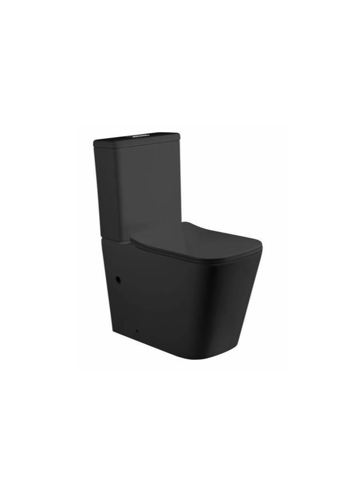 SONET 2061-Matt Black TWO PIECES WC S-TRAP - Image 1