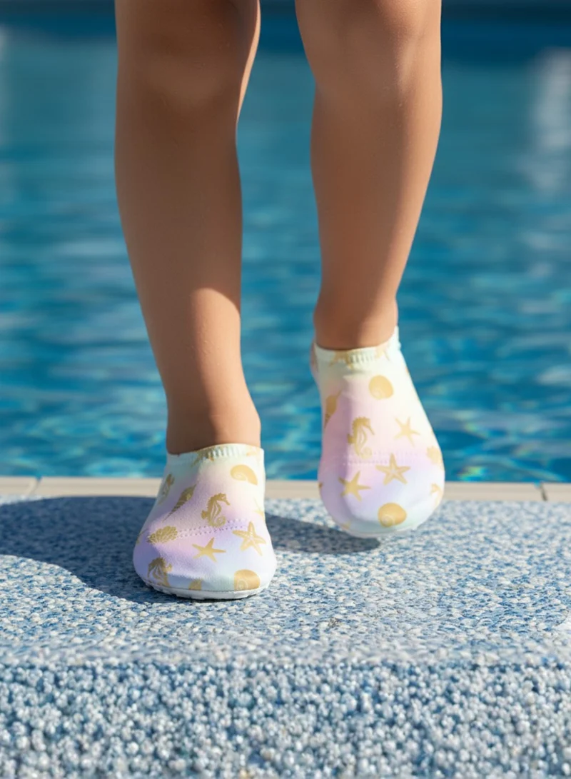 Slipstop XXXL Slipstop Golden Kids Non Slip Water and Beach Shoes Lightweight Quick Dry Swim Ready Footwear for Babies and Children  | Best Price UAE