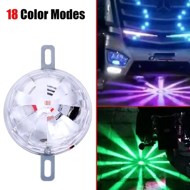 Anti Tailgating Car Chassis Lights Electric Car Motorcycle Car Anti-fog Lights 18 Modes Switching Prevent Rear-end Collision - Image 1