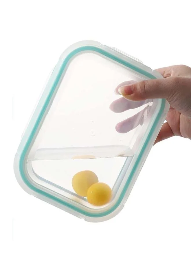 QUESERA Glass Bento Box with 2 and 3 compartments- pack of 4