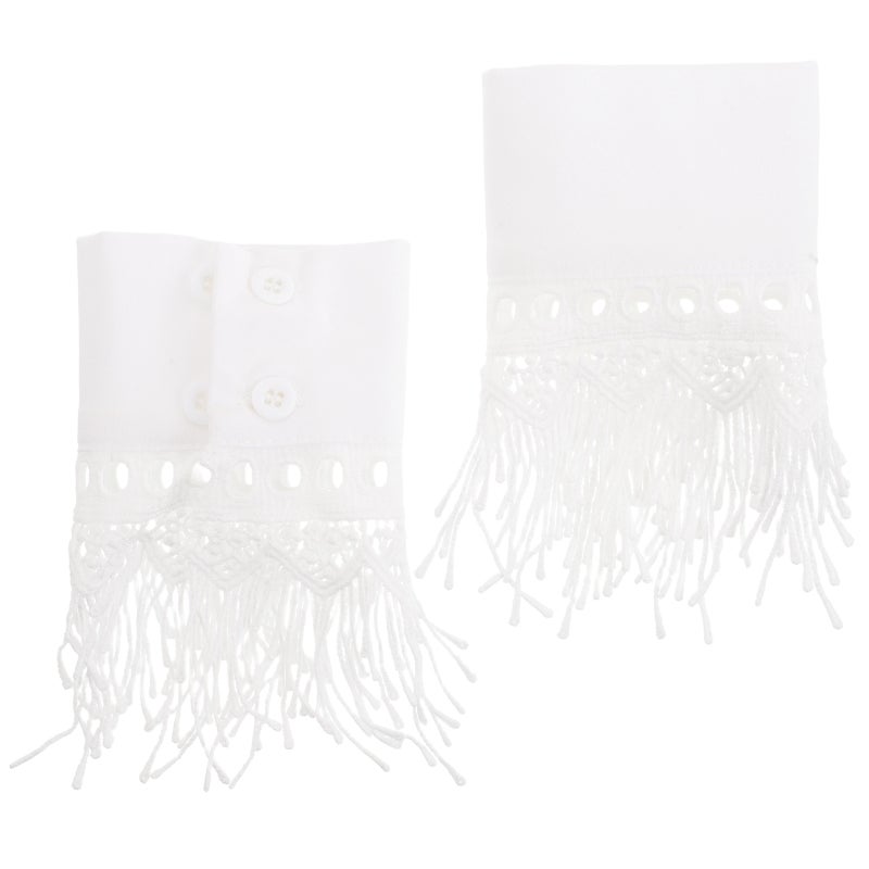 1 Pair False Tassel Decorative False Sleeves For Women Dance Costumes Detachable Sleeves Sweater Blouse Coat - Image 5