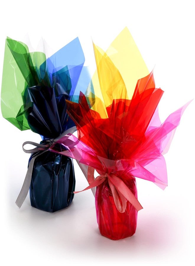 Dicunoy 240 PCS 12" Colored Cellophane Sheets, Large Cello Sheets, Colorful Plastic Cellophane Wrap Transparency Film Sheets for Easter Eggs, Candy, Arts Crafts, Science, Scrapbooks Albums - Image 5