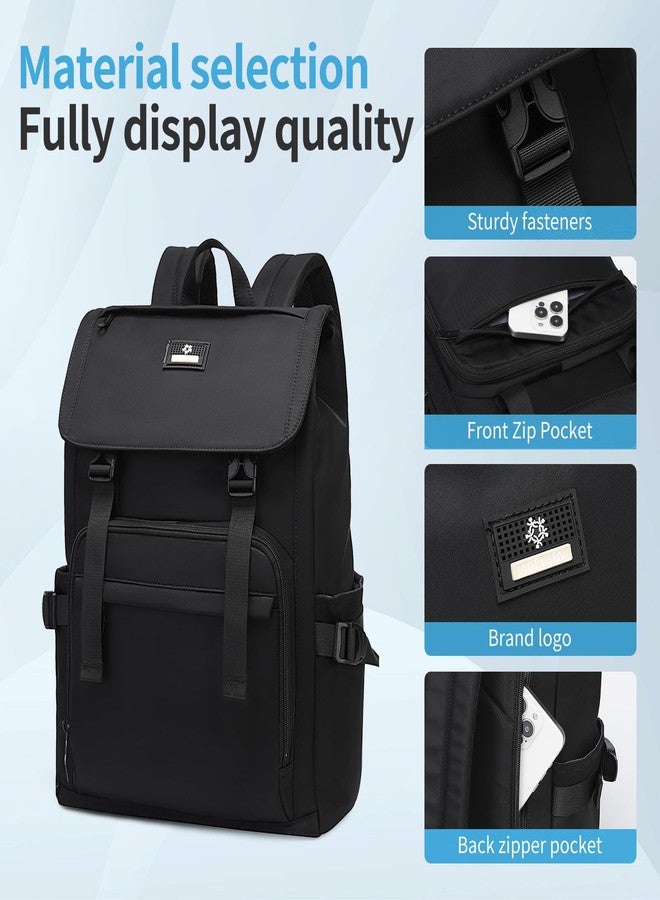 SUN EIGHT Laptop Backpack for Men & Women Travel Backpack Waterproof Business & College Backpacks Casual Daypacks for Work (10360-Black) - Image 5