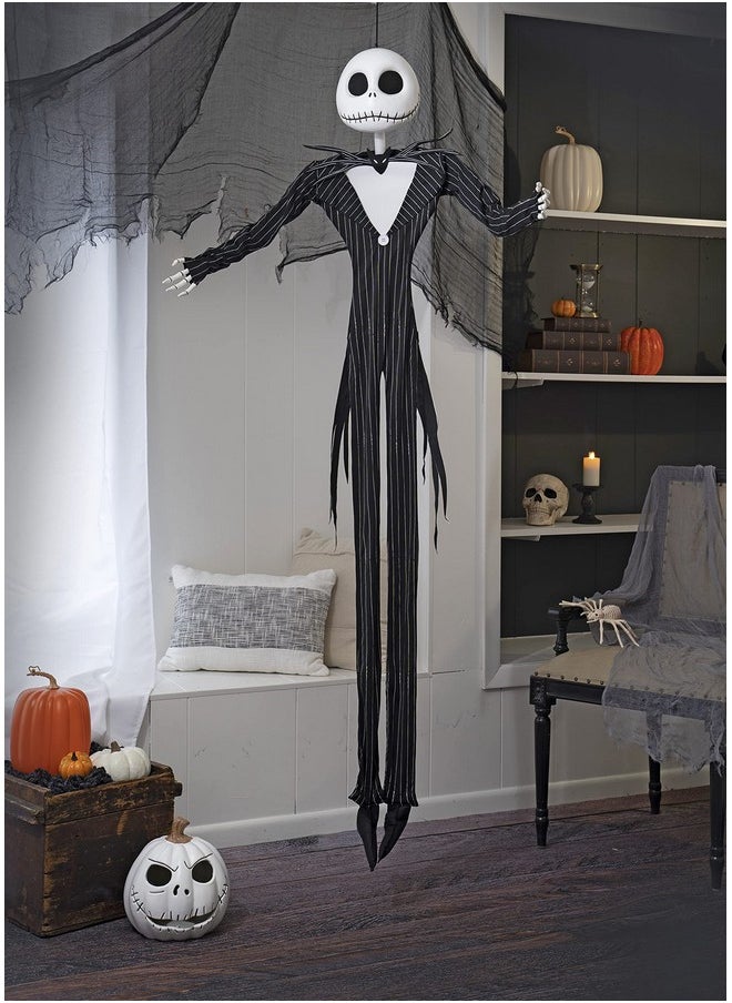 Seasons - Disney The Nightmare Before Christmas Jack Skellington Light Up Full Size Poseable Hanging Character Decoration - Image 1