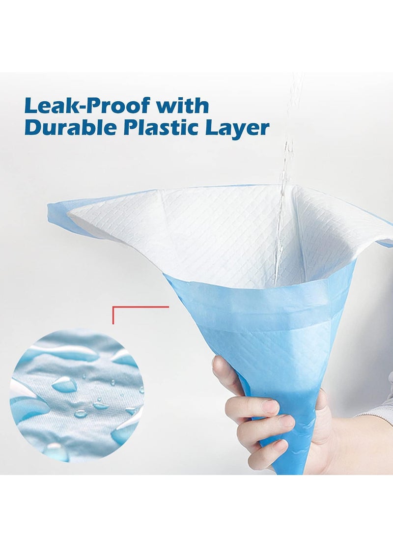 إي سي في في وسادات بول مانعة للتسرب للاستخدام مرة واحدة، عبوة من 40 قطعة، وسادات تدريب سريعة الجفاف فائقة الامتصاص للحيوانات الأليفة مع 7 طبقات للاستخدام في المرحاض والتدريب - 60 × 60 سم - Image 2