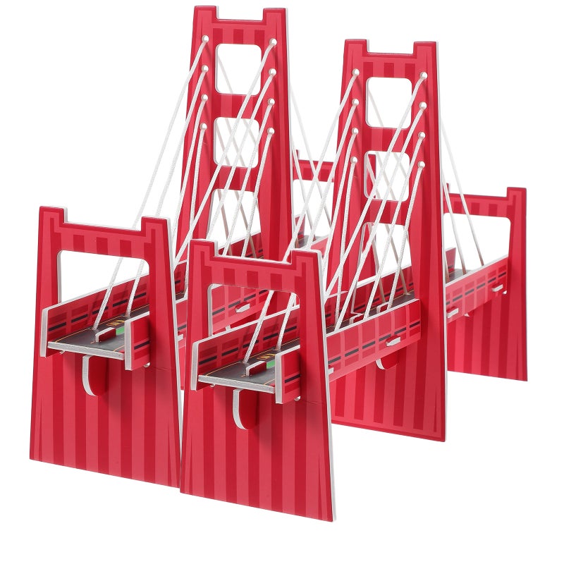 2pcs Kids Handmade Bridge Model Diy Assembly Kit Science Experiment Set Cable Stayed Bridge Model For Creativity And Learning - Image 3