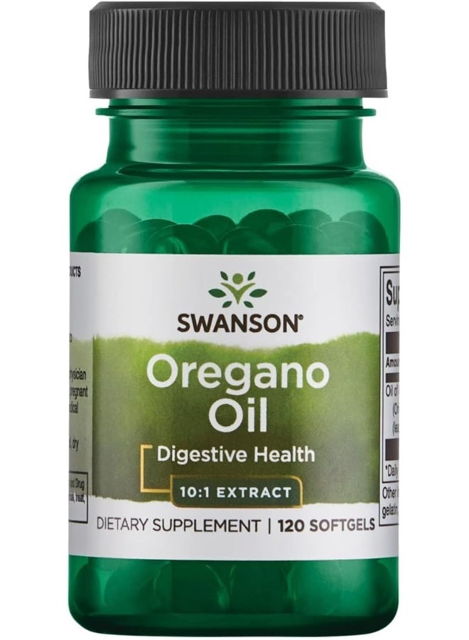 Swanson Oregano Oil 10:1 Ext 150 Mg 120 Softgels - Image 1