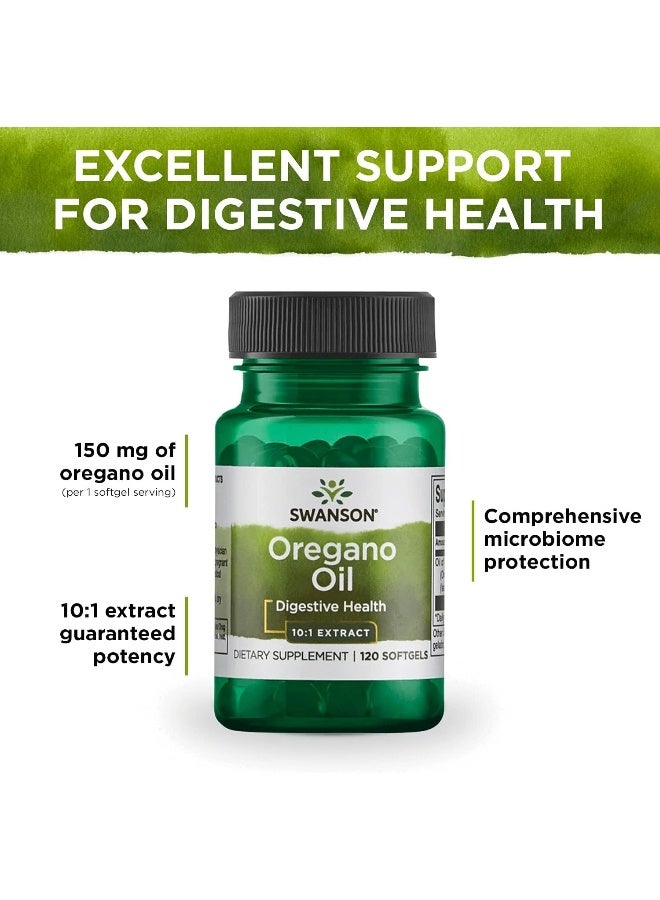 Swanson Oregano Oil 10:1 Ext 150 Mg 120 Softgels - Image 5