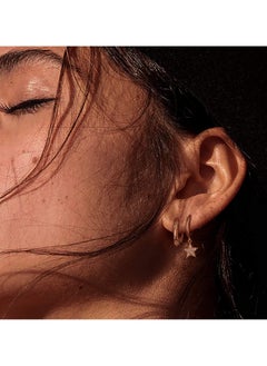 Mevecco Women Huggie Earrings Gold Hoop Sleeper 14K Gold Filled Small Simple Handmade Hypoallergenic Everyday Jewelry  - Image 3